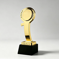 Trophée sportif en métal moulé sur mesure avec impression UV, plaqué or, pour événements et souvenirs