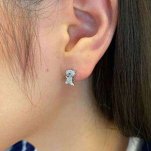 Dylam Plated Piercing Delicate Accessories Trendy 5A Cubic Zirconia Ear <b>Studs</b> 925 Sterling <b>Silver</b> Cute Dinosaur CZ Ear <b>Studs</b> - Product Image 2