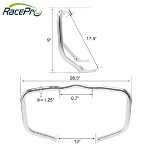 RACEPRO RP0890-1036B noir autoroute <span class=keywords><strong>Crash</strong></span> <span class=keywords><strong>Bar</strong></span> moteur garde pare-chocs Stunt Cage pour Harley <span class=keywords><strong>Sportster</strong></span> S 1250 2020-2023 - Product Image 6