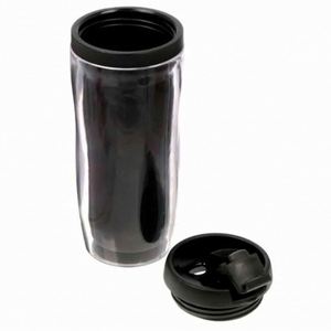 Green Plastic Tumbler With Lid Leak Proof Travel <b>Cup</b> Modern Design Straight Shape - Product Image 5
