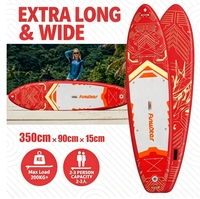 Planche de SUP gonflable EP06 EU, livraison gratuite, logo personnalisé, dropshipping, 350 cm extra large, planche à pagaie gonflable pour la planche à pagaie en famille