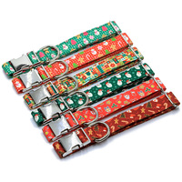 Collier pour chat avec laisse, accessoires pour animaux de compagnie d'extérieur, réglable, à dégagement rapide, sur le thème de Noël, personnalisable en plusieurs couleurs