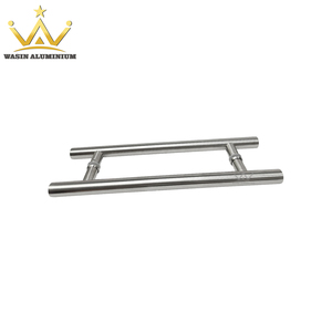 Espejo pulido Acero inoxidable 304 Espalda con Espalda Tipo H Montaje Estilo recto Tirador de escalera Manija de puerta de vidrio de entrada - Product Image 6