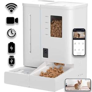 Nuovo Design Distributore Automatico di Cibo per Animali Domestici con WiFi in Plastica |   <span class=keywords><strong>App</strong></span> Intelligente + Controllo Vocale + Monitoraggio Video |   Stile Amore per Genitori di Animali Occupati - Product Image 4