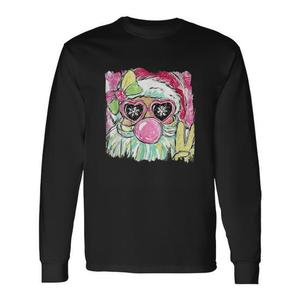 T-shirt a maniche lunghe Santa Peace Bubblegum Christmas Fun - Product Image 1
