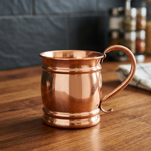 Mug en cuivre massif style ancien - Product Image 3