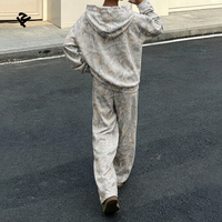 Survêtements personnalisés à imprimé camouflage pour femmes, streetwear camouflage, sweat-shirt et pantalon de survêtement camouflage, ensemble deux pièces, vêtements pour femmes