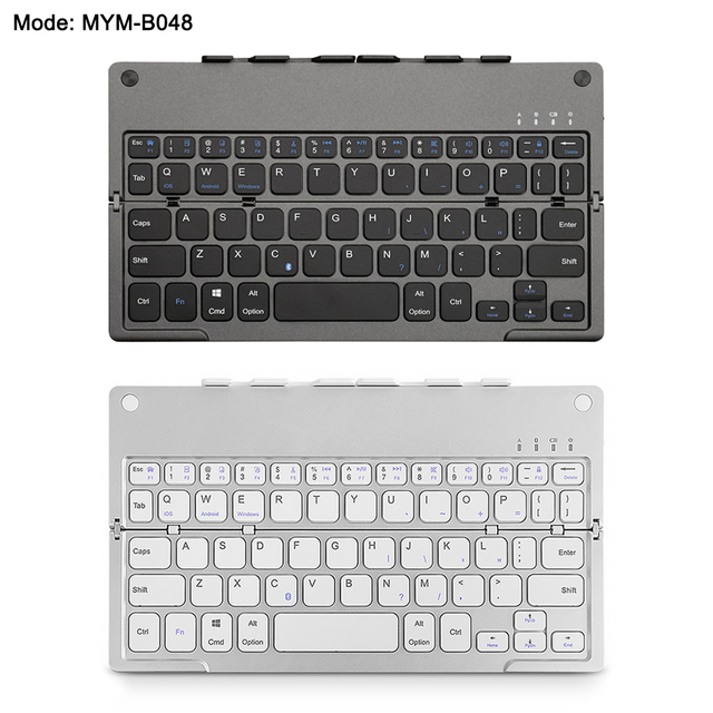 Ultra Slim Portable Folding Bluetooth Keyboard Touchpad Rechargeable USB Compatible IOS IPads Android Windows IOS Devices