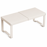 Organisateur de vêtements télescopique réglable en acier au carbone, gain de place, pour placard de salon moderne, sans perçage, extensible