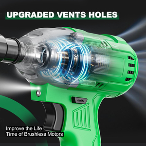 Taladro Inalámbrico de 20V con 320Nm de Torque, Alimentado por Batería, Ideal para Bricolaje y Mantenimiento de Automóviles, Envío Directo Disponible CW-20CG-2 Inalámbrico - Product Image 4