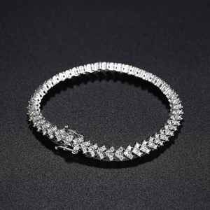 Bracelet Hip Hop en Diamants de Haute Qualité, Argent 925, Maillons Cubains Sertis de Diamants, Fait Main, Produit en Gros - Product Image 4