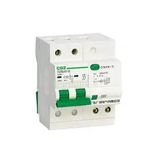 RCBO 4.5ka 2P AC 230V/400V Residual Current Circuit Breaker With Overcurrent Protection