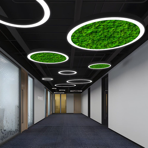 โคมไฟระย้าวงแหวน LED วงแหวนป้องกันแสงสะท้อนเสียงอะคูสติกพร้อมโซลูชันการออกแบบแผงมอส lgreen - Product Image 2