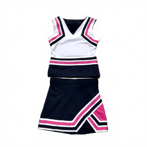 Cheerleading Uniforms Custom Made Shorts Set 100% Polyester Front Logo Adult Modern Style Comfortable Fit - Product Image 2