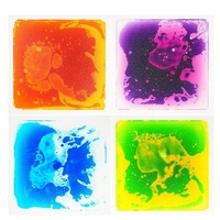 Prêt à Expédier Autisme Sensory Educational Soulage le Stress Carreaux liquides carrés pour enfants Autisme