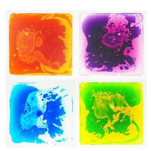 Prêt à Expédier <span class=keywords><strong>Autisme</strong></span> Sensory Educational Soulage le Stress Carreaux liquides carrés pour enfants <span class=keywords><strong>Autisme</strong></span> - Product Image 4