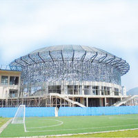 Structure en acier résistante aux intempéries personnalisée pour la construction de stades sportifs en plein air