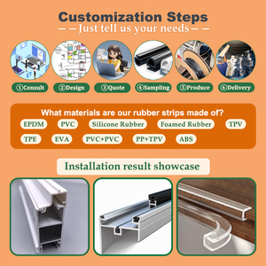 Custom Factory-manufactured TPE/TPV Sealing <strong>Strips</strong> Door And Window Sealing <strong>Strips</strong> Dustproof &amp; Waterproof ISO9001 Certified - Product Image 6