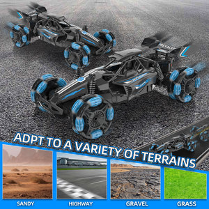 Voiture RC F1 4x4 à l'échelle <span class=keywords><strong>1</strong></span>:10, modèle de loisir, haute vitesse, <span class=keywords><strong>drift</strong></span> et cascades, avec pulvérisation de fumée et éclairage 360° °   Crawler RC rotatif 4x4 pour enfants - Product Image 4