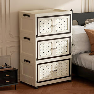 Moderno armadio pieghevole Multi-funzionale scatola di immagazzinaggio camera da letto vestiti per la casa finissaggio armadio armadietto - Product Image 4