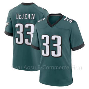 2025 Herren PA Grüne Trikots # 33 Cooper DeJean American Football Trikots Genähte Bestickte Uniform - Product Image 3