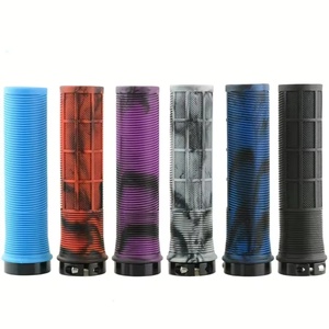 Bisiklet kolları Mtb kauçuk kilitli kavrama darbeye dayanıklı kaymaz dağ/yol bisikleti gidon kılıfı katlanır denge bisikleti aksesuarları - Product Image 1