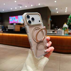 360 °   เคสโทรศัพท์แบบวงแหวนหมุนได้ สำหรับ iPhone 18 17 Pro Max 17 Air 16 Plus 15 14 13 12 Pro ป้องกันแรงกระแทก กันตก  ฝาหลังแข็ง - Product Image 3