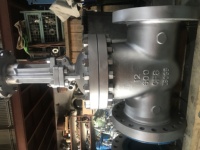 Vanne à opercule Aoda DMS DOMOS en acier inoxydable haute pression grande taille à engrenage conique