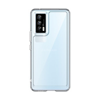 Cadre en TPU souple résistant aux chocs Couverture mobile antidérapante pour Vivo IQOO 7 (Inde) Coque arrière transparente
