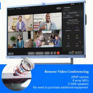 65/75/86Inch Ngón Tay Đa Màn Hình Cảm Ứng Thông Minh LCD Hiển Thị Phòng Họp Điện Tử Kỹ Thuật Số Tương Tác Thông Minh Bảng Trắng - Product Image 3