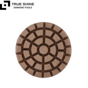 Disco Abrasivo de Diamante de Cobre <span class=keywords><strong>TRUE</strong></span> SHINE de 3 Pulgadas para Pulir Pisos de Concreto, Uso en Húmedo Después de la Grano 30-3000, Elimina Rayones Profundos - Product Image 1