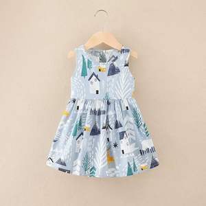 Robe florale décontractée pour bébé fille de 1 à 5 ans, style thaïlandais, pour l'été, robe ample à fleurs pour enfants, vêtements décontractés pour filles - Product Image 2