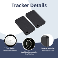 Traceur GPS MINI anti-perte pour bagages et outils, avec gravure laser de logo iOS Android et suivi historique sur 7 jours, couleur noir et blanc