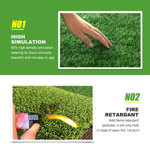 <span class=keywords><strong>Césped</strong></span> <span class=keywords><strong>Artificial</strong></span> de Plástico Encastrable de 10 mm, Resistente al Fuego, de Alta Densidad, Ecológico, Duradero, Impermeable, para Jardín, 5+ - Product Image 5