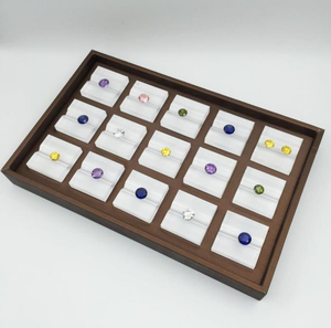 Trong Suốt Acrylic Hình Chữ V Rãnh Tourmaline Màu Đá Trần Kho Báu Hiển Thị Khay - Product Image 4