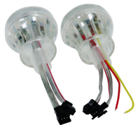 Cabochon LED Turbo RGB UCS2903 de 60 mm de diamètre, 18 pixels, lumière d'attraction DC24V pour fête foraine