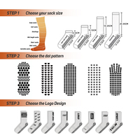 Chaussettes de Pilates personnalisées à faible MOQ avec logo, chaussettes de ballet en coton antidérapantes avec grip en silicone, chaussettes de Pilates sur mesure