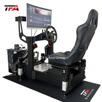 aluminium simulateur de cockpit de course siège voiture conduite simulateur de course jeu de cockpit simulateur de course