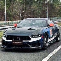 Nouveau capot en carbone sec style GT3 pour Mustang S650 Dark Horse 2024-2026, fibre de carbone brillante noire, dissipation thermique, ajustement parfait à 100 %