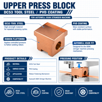 Bloc de pressage pour ruban de soudure DC53 avec revêtement PVD pour machine à souder les cordons PV 050K