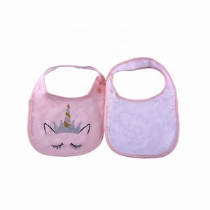 Impresión de dibujos animados Baberos de bebé Algodón Doble capa Impermeable Forma cuadrada Impresión personalizada Baberos de bebé Súper suaves - Product Image 5