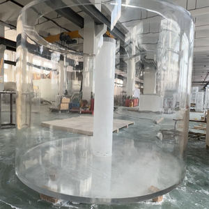 Eco Vriendelijke Moderne Stijl Acryl Ovale Salontafel Vis Glazen Platen Camry Aquarium - Product Image 5