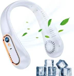 Ventilador de Cuello Recargable al por Mayor con Pantalla Digital, Cinco Velocidades, Portátil, Sin Aspas, para Uso en Coche en Verano - Product Image 1