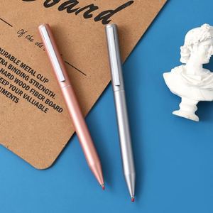 Hot Stock Twist Metal Gel Pen Silver Rose Gold Smooth Writing for Business Office Student Promotional <b>Gift</b> Stationery - Product Image 2