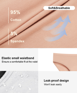 Hygieia personalizado absorbente 60ML bragas a prueba de fugas algodón posparto ropa interior Menstrual Bragas período Menstrual bragas para mujeres - Product Image 4