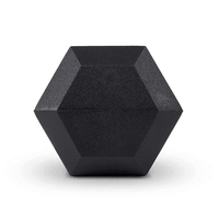 Haltères hexagonaux en caoutchouc SP avec noyau en acier, noirs, de 5 kg à 50 kg, ensemble d'haltères pour la remise en forme à domicile, la musculation, la marque sportive