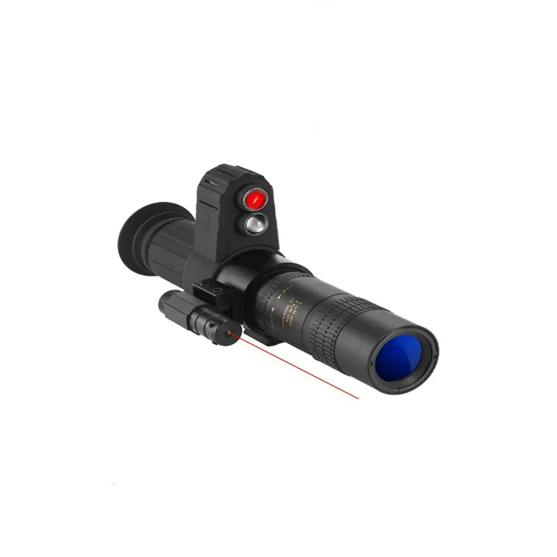 Aggiornato 8-24X Zoom ottico FFP visione notturna di caccia portata con Laser 1080P digitale di caccia tattica per 11mm 20mm