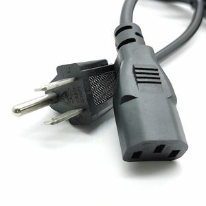 EE. UU. Cable de alimentación de CA <span class=keywords><strong>3</strong></span> Prong americano IEC C13 Cable de extensión - Product Image 6