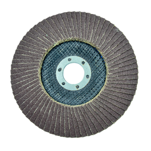 Disk Abrasif <span class=keywords><strong>Flap</strong></span> <span class=keywords><strong>Disc</strong></span> 125mm, Disk <span class=keywords><strong>Flap</strong></span> <span class=keywords><strong>Disc</strong></span> 5 Inch Coklat Alumina Terfusi, Grit 40 60 80 120 untuk Baja Tahan Karat - Product Image 5