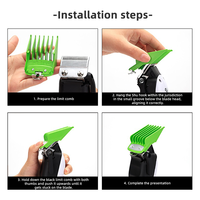 Outils de coiffure professionnels pour barbier : Guides de coupe pour tondeuse électrique, peignes limiteurs pour tondeuse à cheveux